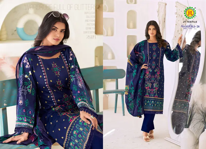 Jt Avantika Vol 26 Cotton Printed Dress Material Collection